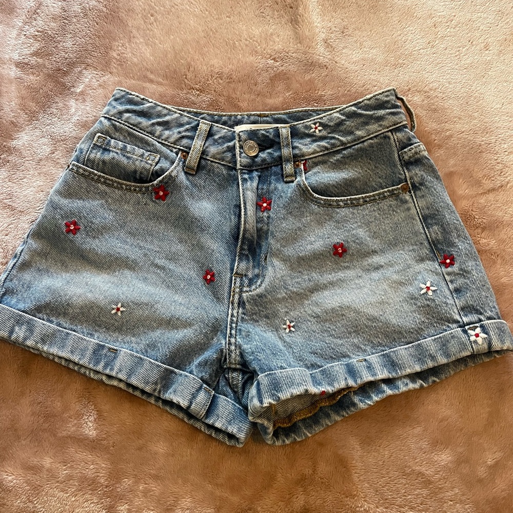 Pacsun denim mom shorts